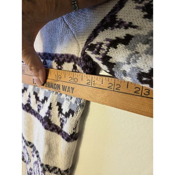 Pendleton Sweater Womens XL Argyle Pullover Cotton Button Detail Colorful - Picture 7 of 9